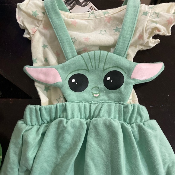 Disney Dresses Star Wars Baby Yoda Grogu Dress Poshmark